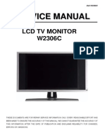 Dell W2306C LCD Monitor Service Manual