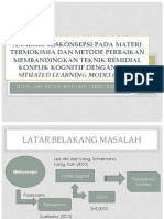 Analisis Miskonsepsi Pada Materi Termokimia Dan Metode Perbaikan