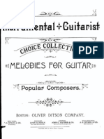 Instrumental Guitarist Choice Collection of Melodies For Guitar by Popular Composers - 19th Century Guitar PDF