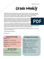 First Grade Newsletter