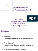 Persistent Memory and the NVM Programming Model