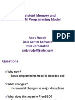 Persistent Memory and The NVM Programming Model