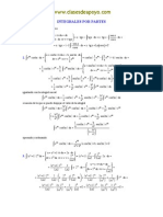 Integrales Por Partes: Ax Ax Ax Ax Ax