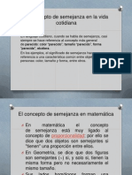 Concepto de semejanza en matemática y geometría