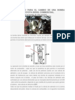 Procedimento para El Cambio de Una Bomba Denso en Un Toyota Diesel Common Rail