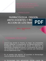 Trabajo Exposición Inv. Bibliografica (Farmacologia. Origen, antecedentes y modos de accion)(Expo)