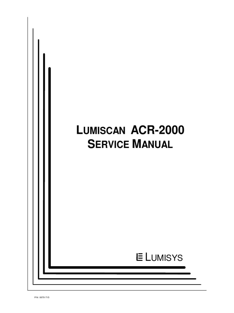 Lumisys Lumiscan Acr 2000 X Ray Film Digitizer Service Manual Image Scanner Windows Registry