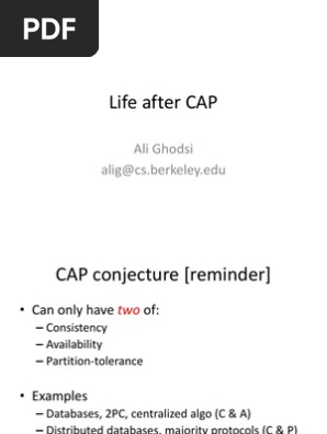 Brewer Conjecture (CAP)