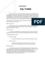SQL Tuner: Synopsis