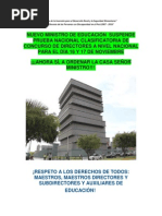 suspensión de examen a directivos