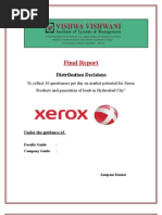 Download Xerox Project ReportAnupam KumarVvismHyderabad by anupam kumar barnwal SN18317428 doc pdf