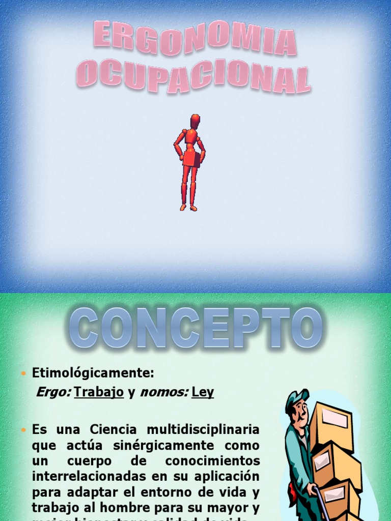 Principios de Ergonomia Ocupacional Factores humanos y