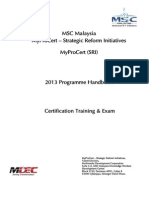 MyProCert (SRI) - Handbook-Training and Exam PDF