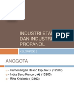 Industri Etanol Dan Industri Propanol