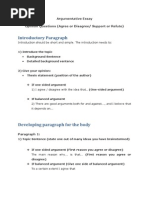 P.E.E Structure: Sentence Starters Guide | PDF