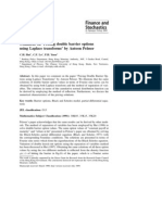 Comment On Pricing Double Barrier Options Using Comment On 'Laplace Transforms' by Antoon Pelsser PDF