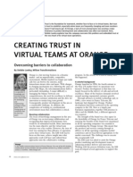 Articles - CREATING TRUST WITHIN VIRTUAL TEAMS AT ORANGE PDF