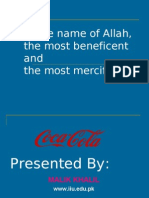 Download Project on Coca Cola Pakistan by MBAKID SN18320689 doc pdf