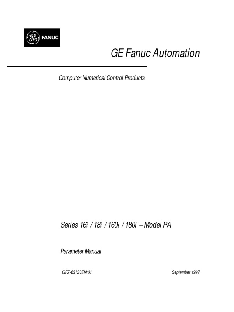 Fanuc 16i 18i 160i 180i Model Pa Parameter Manual | PDF | Parameter ...