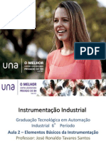 Aula Instrumentação 1 - Elementos Básicos da Instrumentação
