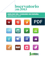 Observatorio Cetelem de La Distribución en España 2013: Evolución Del Contexto Económico Del País