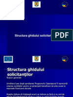 Structura Ghidului Solicitantului