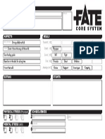 Fate Core Character Sheet PDF