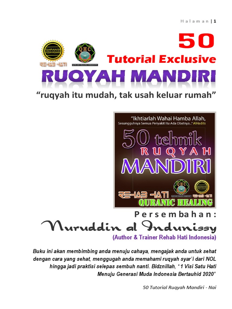 Ebook 50 Tutorial Ruqyah Mandiri Pdf