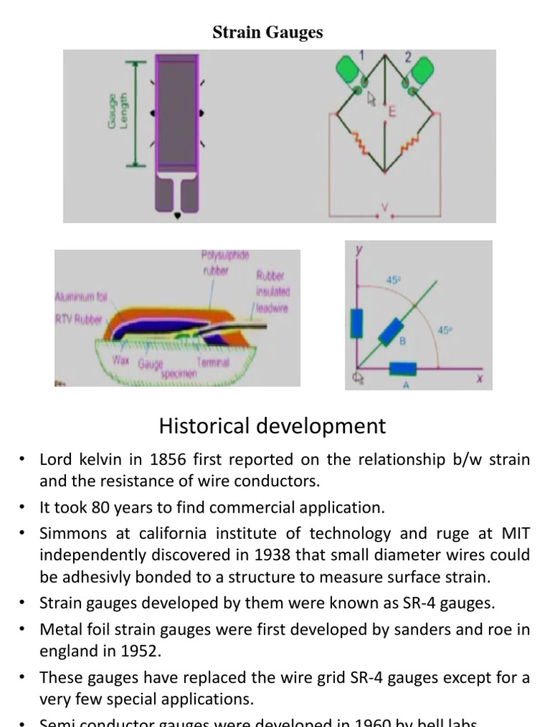 Introduction to strain gauges.ppt Epoxy Electrical Resistance And