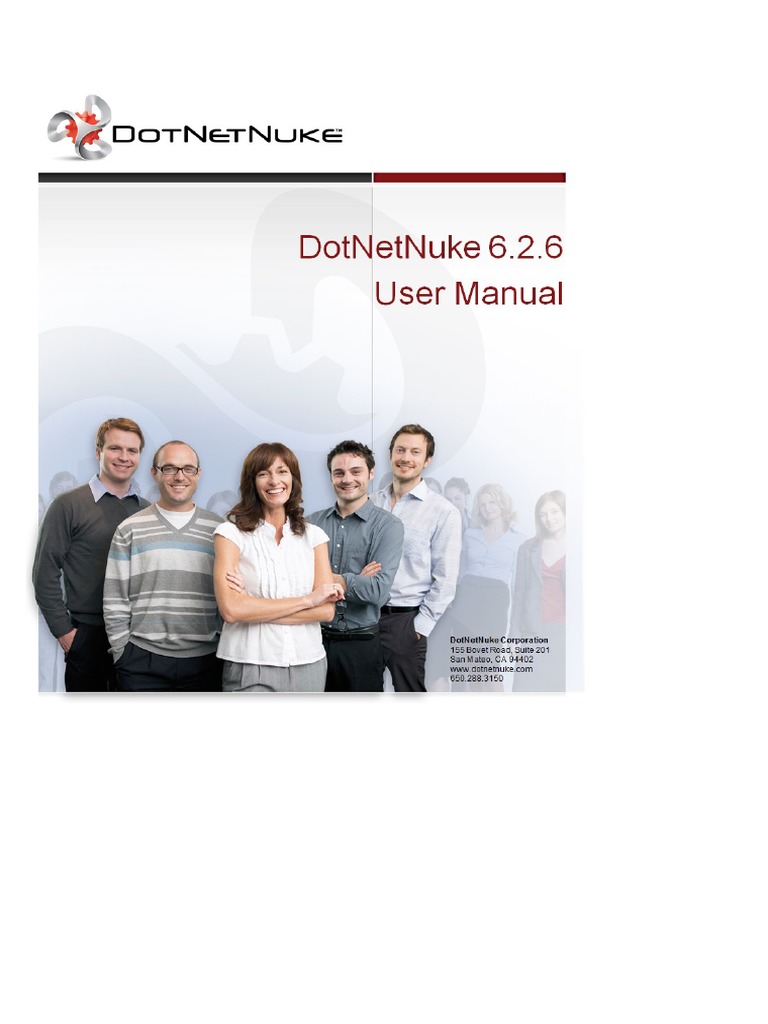 DotNetNuke 6.2.6 User Manual PDF | PDF | Dot Net Nuke | Login