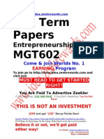 MGT 602 All Midterm Solved Papers