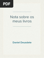 Nota sobre meus livros