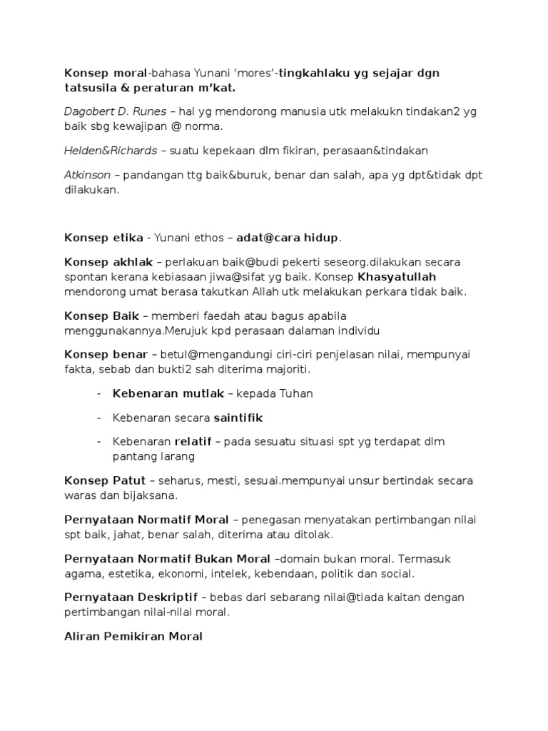 Konsep Moral Pdf