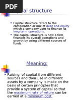 Capital Structure 