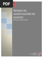 REGRAS DE ACENTUACIÓN DO GALEGO