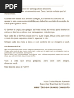 Carta Para Encontristas