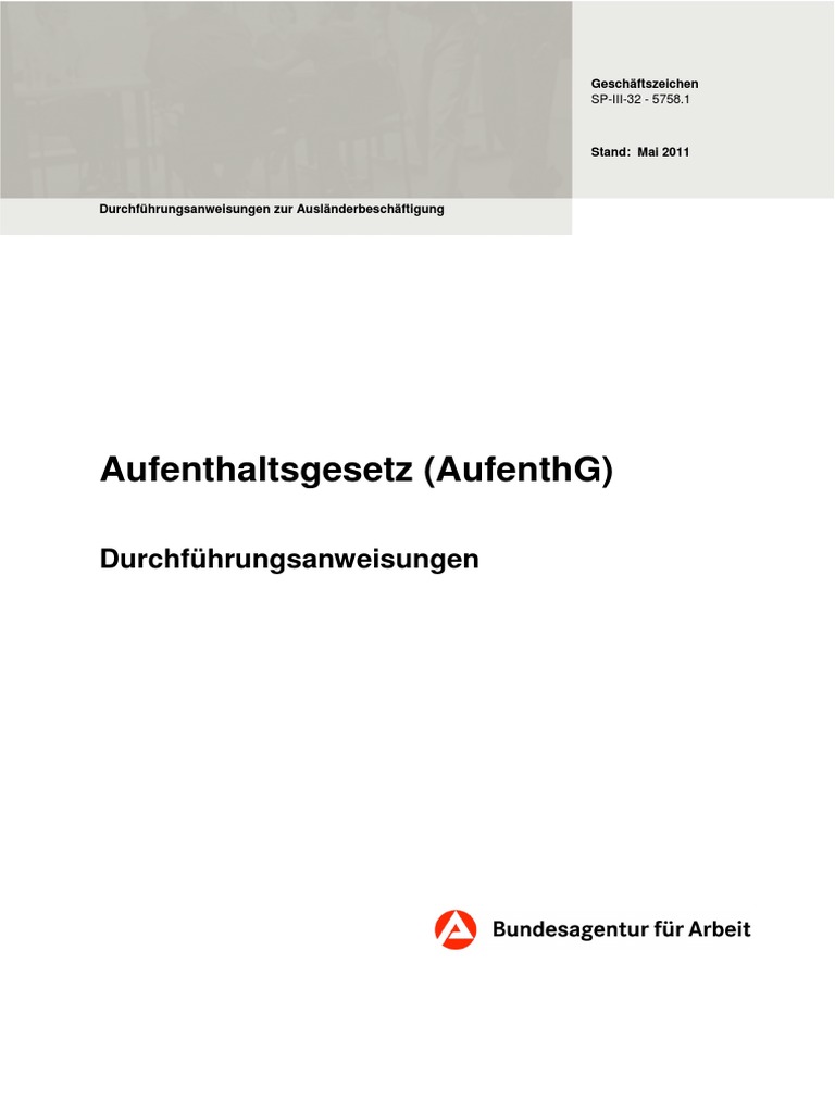 DA Aufenthaltsgesetz PDF