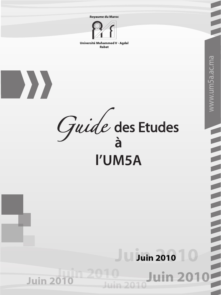 Guide Etud 3 | PDF | Baccalauréat universitaire | Maroc