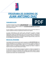 Programa de Gobierno Juan Antonio Díaz - Alcaldía de Los Salias (Versión 1.0)
