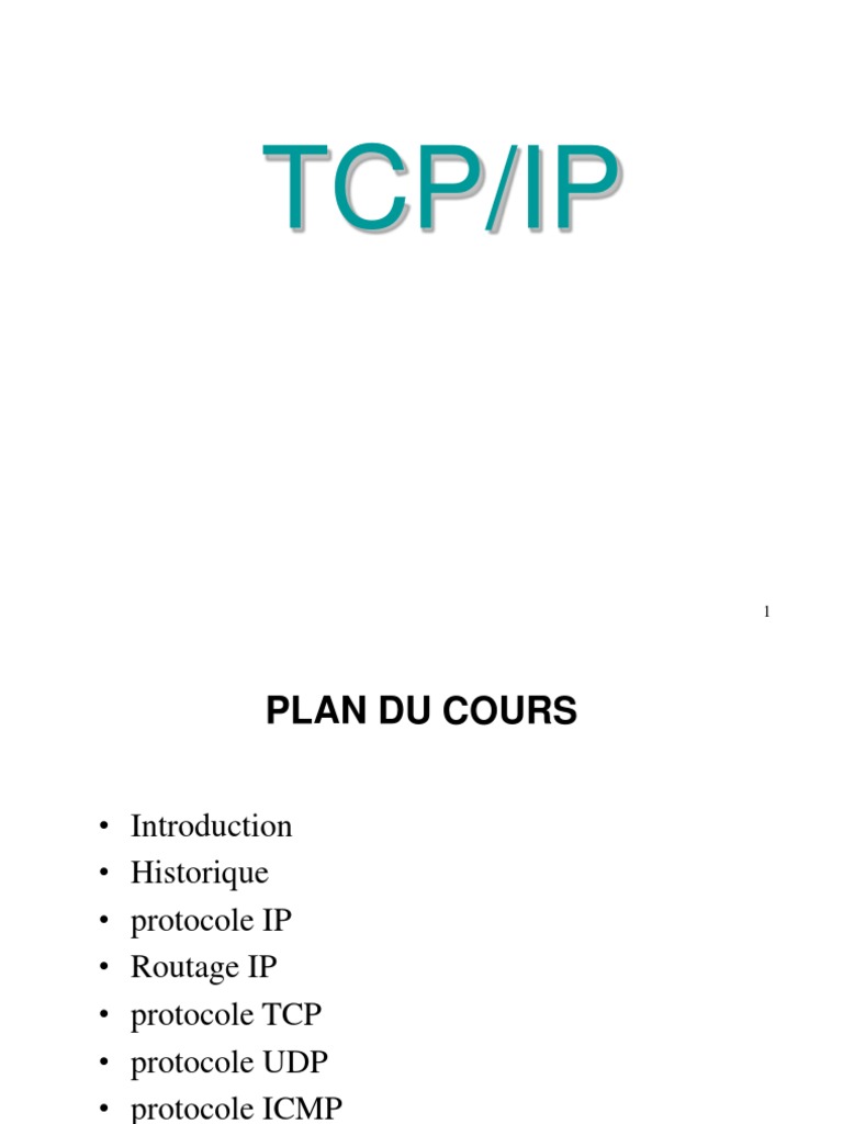 Introduction au protocole TCP/IP et ses fonctions | PDF | Réseau ...