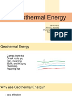 Geothermal Energy: EE153/B12 Atienza, Jannela Pontanares, Sergio Rostata, Erwin