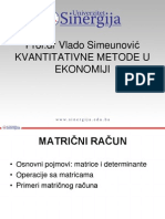 Univerzitet Sinergija 2011 - 01-MATRICNI RACUN