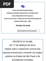 Decreto 55 588 2010 Tratamento Nominal