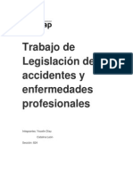 Trabajo de Legislación de accidentes y enfermedades profesionales