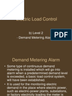 Electric Load Control: B) Level 2 - Demand Metering Alarm