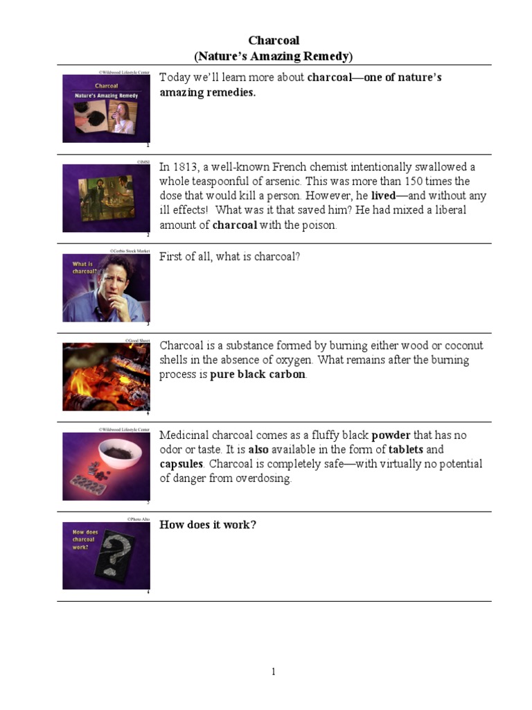 Charcoal Pdf Pdf Charcoal Diarrhea