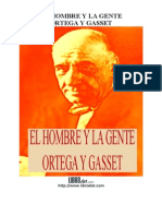 Ortega Y Gasset - El Hombre Y La Gente