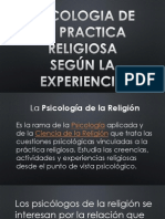 Psicologia de La Practica Religiosa Según La Experiencia