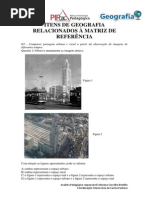 Itens de geografia relacionados À MATRIZ DE REFERÊNCIA
