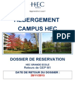 Dossier Demande Logement Campus RETOURS de GEP M1
